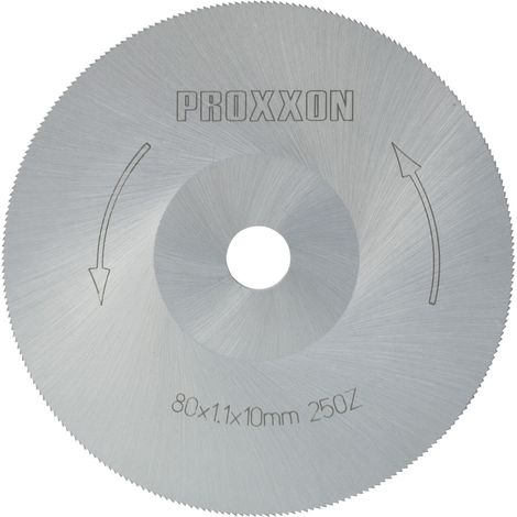 Proxxon - Kreissägeblatt aus hochlegiertem Spezialstahl (HSS), Ø 80 x 1,1 x 10 mm (250 Zähne) - 28730 (1/3)