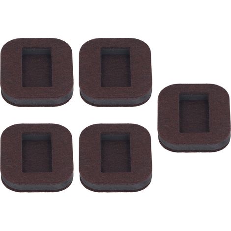 5 Pièces Patins en Feutre Rectangulaires pour Chaises, Protège-Plancher pour Parquet et Sols Durs, Anti-Rayures et Silencieux