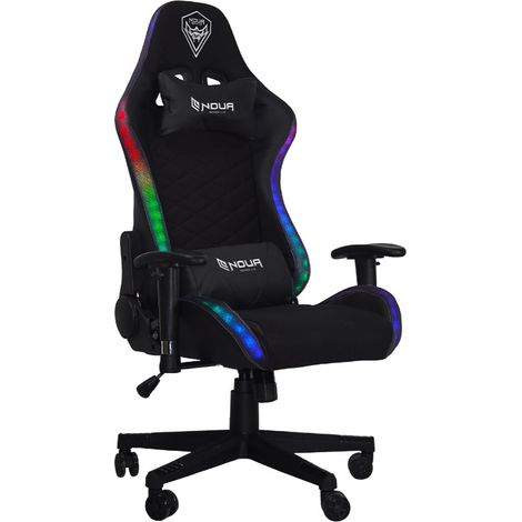 Sedia Ufficio/Gaming NOUA MAO M5 Rainbow Black in Stoffa e Pelle Sintetica con Braccioli 3D e Schienale Reclinabile (1/4)