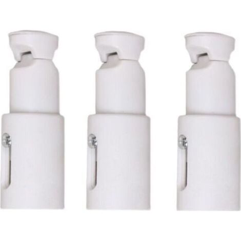 Fixations pour radiateur sèche-serviette 3 pièces – Support réglable pour radiateurs droits et courbés – Installation facile 75 à 95 mm (1/4)