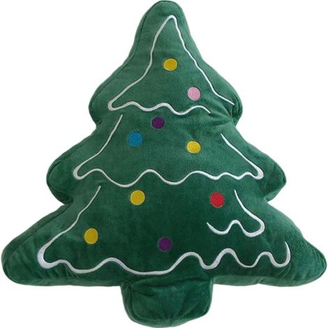 Cuscini natalizi, cuscini a forma di albero di Natale, graziosi cuscini imbottiti a forma di albero di Natale, decorazioni natalizie per feste, casa, divano, letto