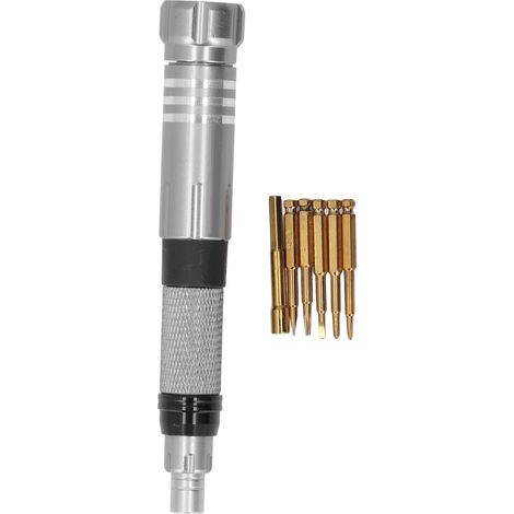 Jeu de tournevis multifonctionnel type stylo avec 6 embouts rétractables BT8927B