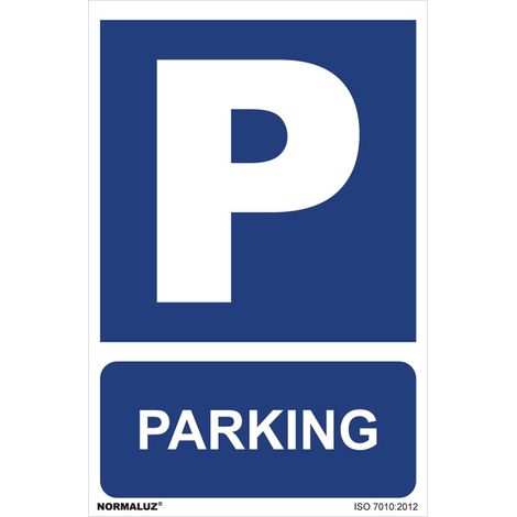 Cartel "parking" (pvc 0,7mm) 30x40cm normaluz