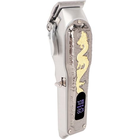 Tondeuse à cheveux électrique sans fil USB rechargeable, silencieuse avec écran LED, 8 peignes de guidage inclus, pour homme, usage domestique et voyage (1/5)