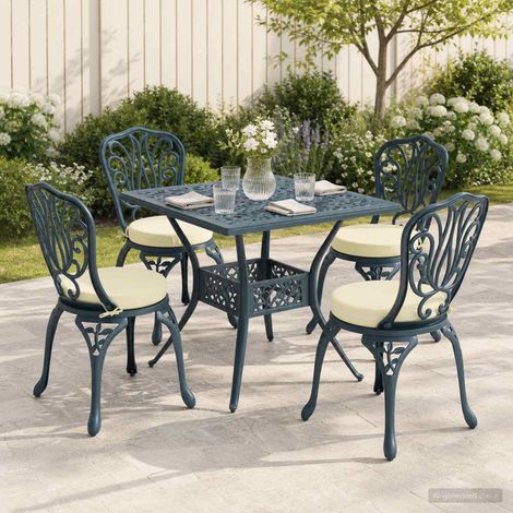 vidaXL Seat Cushions SOEST 4 pcs 100% Polyester Cream 脴 40 x 7 cm (1/5)