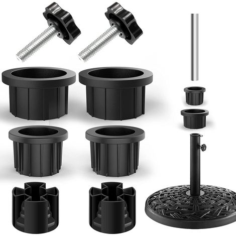 8 Piezas Accesorios de soporte de Paraguas, Repuesto para sombrilla, de Jardin con Perilla de Sujecion M8 para Balcon Terraza (1/4)