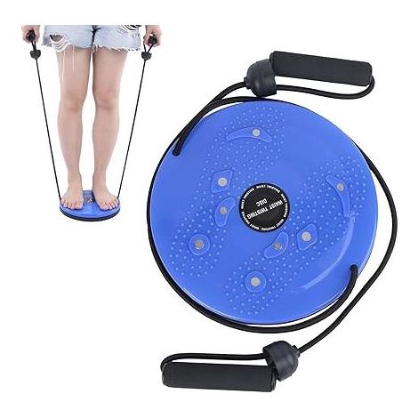 Plaque de torsion d'exercice, plaque de torsion d'exercice de taille magnétique multifonctionnelle, Twister de fitness avec cordon de traction, équipement de fitness à domicile, 25 cm (1/5)