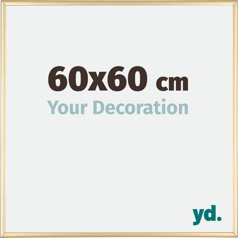 yd. - Cadre photo 60x60 - Or - Aluminium - Kent (1/5)