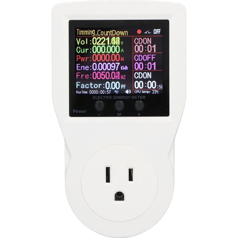 Prise intelligente WiFi 16A 3680W, surveillance en temps réel, compteur électrique, prise connectée AC85-265V fiche US (1/5)