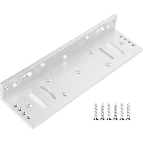 L-Winkel aus Aluminiumlegierung für 500 kg/1102,31 lb elektromagnetisches Schloss, robuste Türbefestigung, verstellbare Wandhalterung, stabiles Montageset. (1/5)