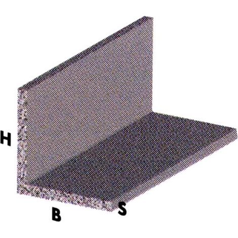 PROFILO in ALLUMINIO ARGENTO ANGOLARE 15X15X1 mm 2 mt conf. 5 pezzi