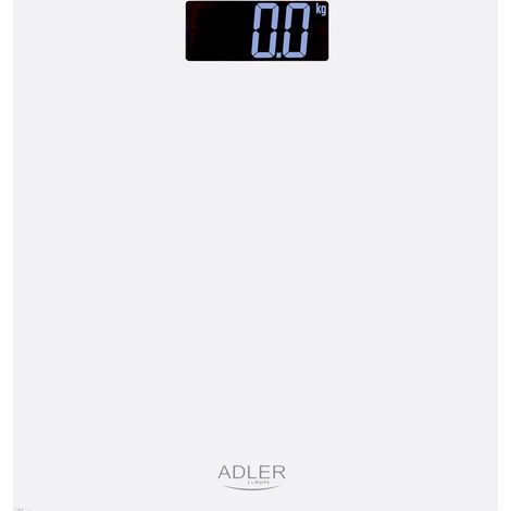 Pèse-personne / Balance Adler AD 8157w - Max 150 KGS - Grand écran LCD avec rétro-éclairage - Blanc