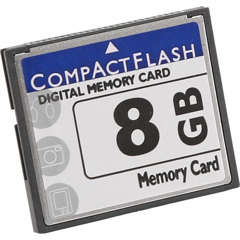 Professionelle 8-GB-CompactFlash-Speicherkarte (Blau und Weiß) – Hohe Geschwindigkeit, zuverlässig für Spiegelreflexkameras und Camcorder (1/5)