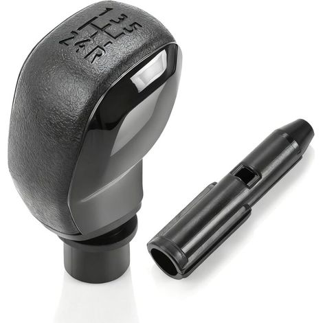 1 Pommeau De Vitesse, Levier ABS Noir, Adaptateur Inclus, Pour Peugeot Et Citroën (1/5)