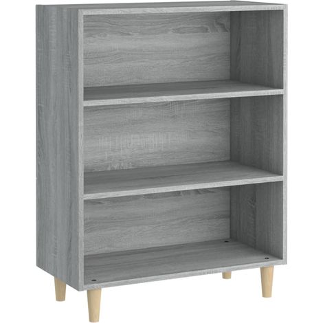 Maison Exclusive - Aparador de madera contrachapada gris Sonoma 6