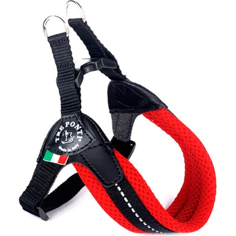 Filiyano-Harnais Tre Ponti Mesh Rouge/boucle n° 1,5/ jusqu'à 4 kg