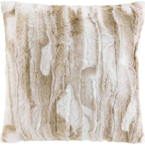 Filiyano-Coussin en fausse fourrure « Cheyenne » 45x45cm Nature (1/4)