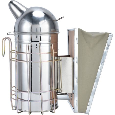 Fumoir Apicole Pointu en Acier Inox pour Ruche - Équipement Apiculture Extérieur (1/5)