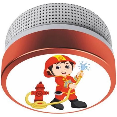 ELRO FS8110 Enfants Détecteur de fumée - Pompier Design - Spécialement pour la Pépinière - avec 10 ans de batterie - conforme à la n (1/4)
