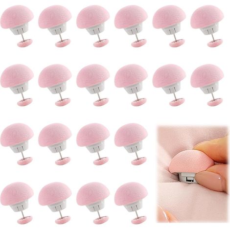 Paquete de 20 clips para edredón, sujetadores de edredón, clips para ropa de cama para asegurar la cama, color rosa.