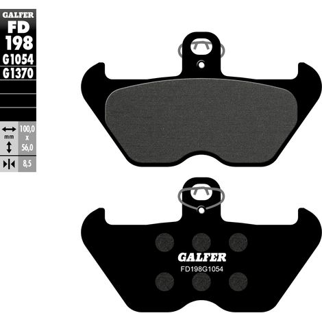 PASTILLAS DE FRENO GALFER KH407 / KH246 SEMIMETÁLICAS DELANTERAS BMW