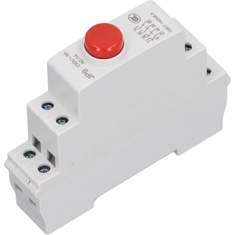 Bouton-poussoir sur rail DIN AC230V 2NO 2NC pour contacteur de démarrage magnétique, commande de ligne électrique JP9 rouge (1/5)