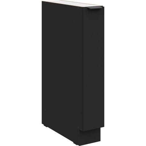 Küchen Unterschrank Schrankauszug 15 cm SIENA Schwarz Küche Küchenzeile (1/5)