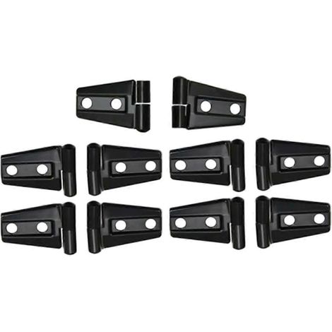 Lot de 10 caches-charnières de capot et de portière pour Jeep Wrangler JK/JKU (1/5)