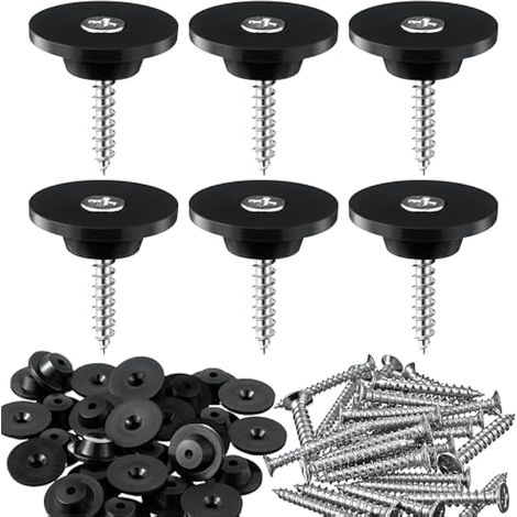 100 Clous D'éTanchéIté Pour Nappes à Excroissances, Clous De Montage 3,5x25 Mm, Boutons De Montage Avec Clou Pour Film à Excroissances (1/4)