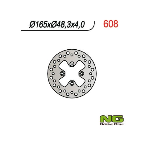 Disco de freno delantero NG Can-Am/Bombardier DS 650 2000-2006 165x4 mm