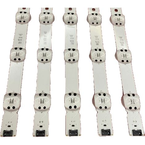 Tira de LED de 835 mm de longitud, 6 V de voltaje, 11 LED por tira, compatible con modelos LG, fácil instalación con cinta adhesiva de doble cara. (1/5)