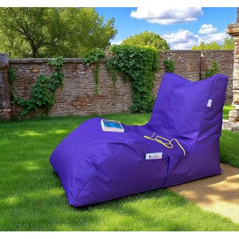Pouf bain de soleil XXL imperméable – violet ARTA (1/4)
