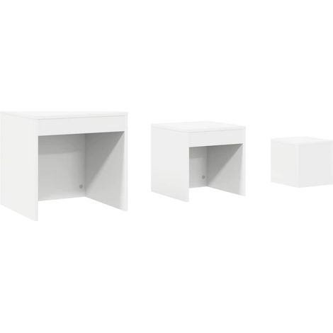 Maison Exclusive - Mesas apilables 3 piezas madera contrachapada (1/5)