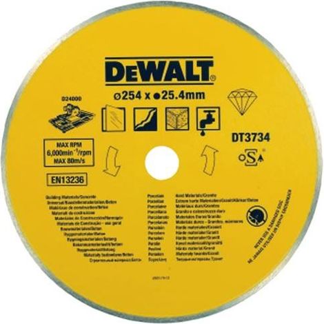 DEWALT DT3734 Tile saw blade (Stone) 254mm x 25.4mm