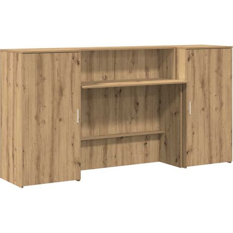 Maison Exclusive - Empfangstheke Artisan-Eiche 200x50x103,5 cm Ho