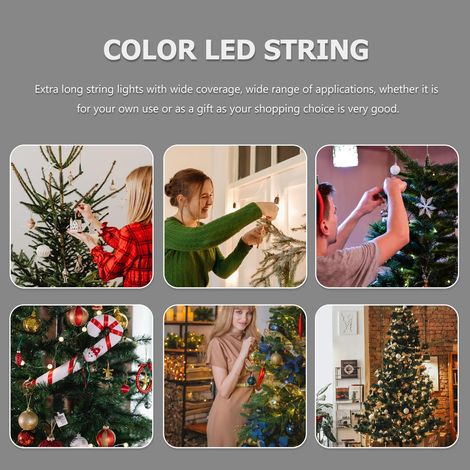 Luci a LED, peperoncini colorati, decorazioni sospese a batteria per camera da letto e feste (1/4)