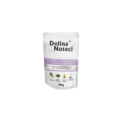 Dolina Noteci Premium Alimento umido per cani di piccola taglia con coniglio, bustina da 100 g