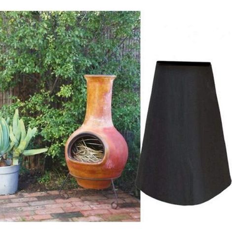 (1222161 cm) Housse de cheminée extérieure jardin Patio Barbecue chauffage couverture poussière poêle étanche P (1/5)