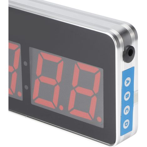 Horloge numérique lumineuse LED moderne alimentée par USB, idéale pour la maison, le salon, la cuisine ou le bureau. Prise UE 110-220 V CC (5 V). (1/5)