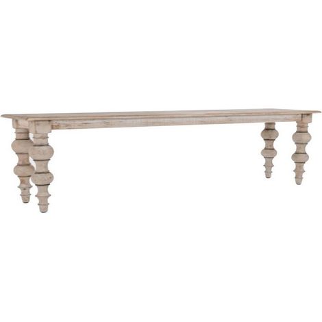 The Rutland Collection Rectangular Bench - Wood - L40 x W160 x H45 cm - Brown
