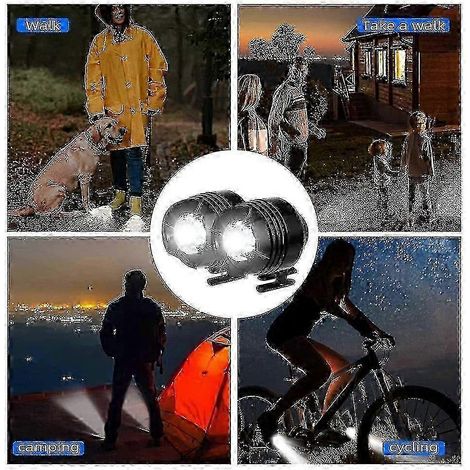 Faros Croc Pequeños Accesorios Divertidos para Zapatos Correr y Camping Recargable USB -Z ZRecargableBlanco SZRH