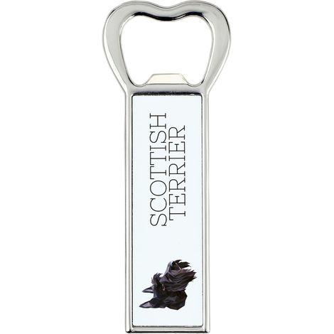 Terrier scozzese, Terrier di Aberdeen - apribottiglie con foto e incisione per la birra Art-Dog (1/5)