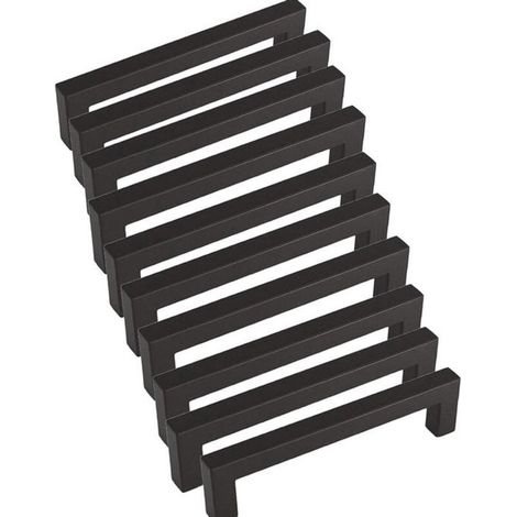 10 schwarze Küchenschrankgriffe, 128 mm, aus schwarzem Edelstahl, passend für Küchenschranktüren (1/5)