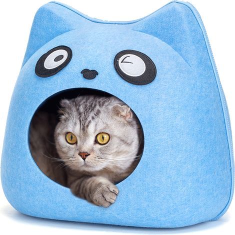 Maison pour chat en forme de panda Bac et maison de toilette pour chat (1/5)