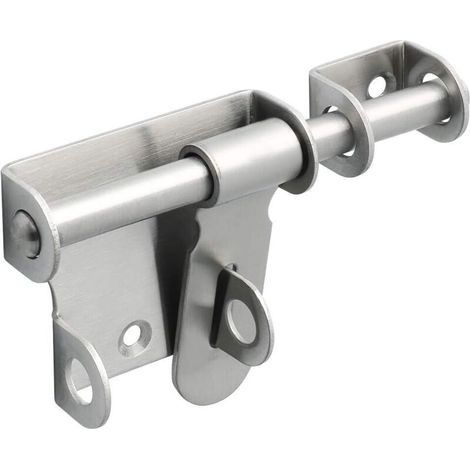 Serrure de porte intérieure, serrure de porte extérieure coulissante de 12 cm, brossée