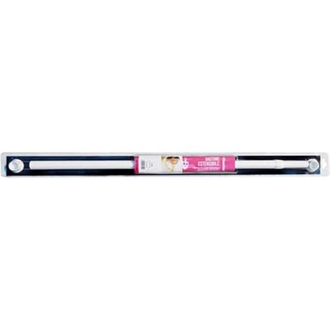 BASTONE TELAIO TENDA DOCCIA 1 UN LATO ESTENSIBILE Asta 80x135 Alluminio Ventose