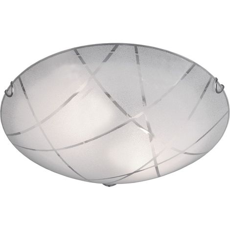 Plafoniera da Interno  E27 in Vetro Bianco (1/4)