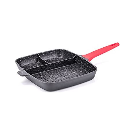 Bistecchiera antiaderente induzione Moneta Progrill cm 33x31 (1/4)