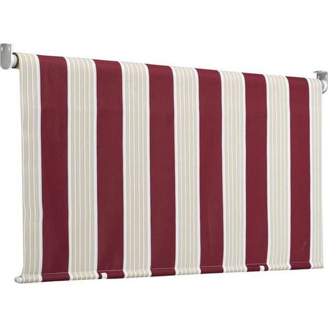 Biacchi Toldo de Brazo con Rodillo T1372028/E Raya Bordeaux 200x250 Cm