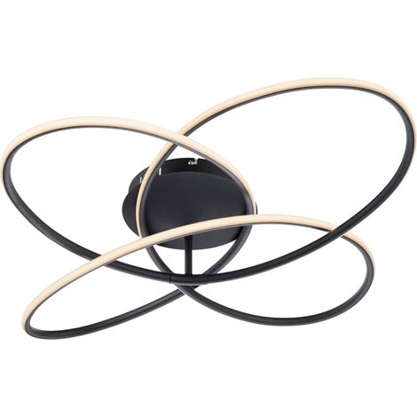 Globo - plafón - Panda - negro - metal - Ø 80cm - LED - 67201S-60 (1/5)
